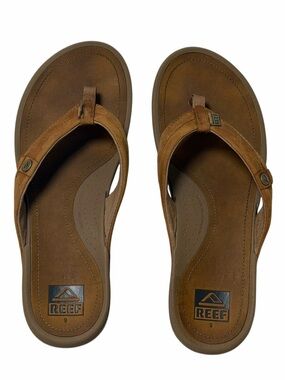 Reef Brown Suede Thong Sandals